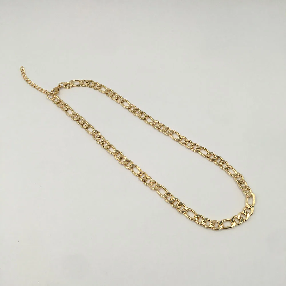 Fashion 12 Inch 22 Inch Choker Necklace 6 Mm Figaro Stainless Steel Chain With Real 18k Gold Plating Buy Stainless Steel Choker Necklace Fashion Chocker Necklace Cuban Chain Product On Alibaba Com