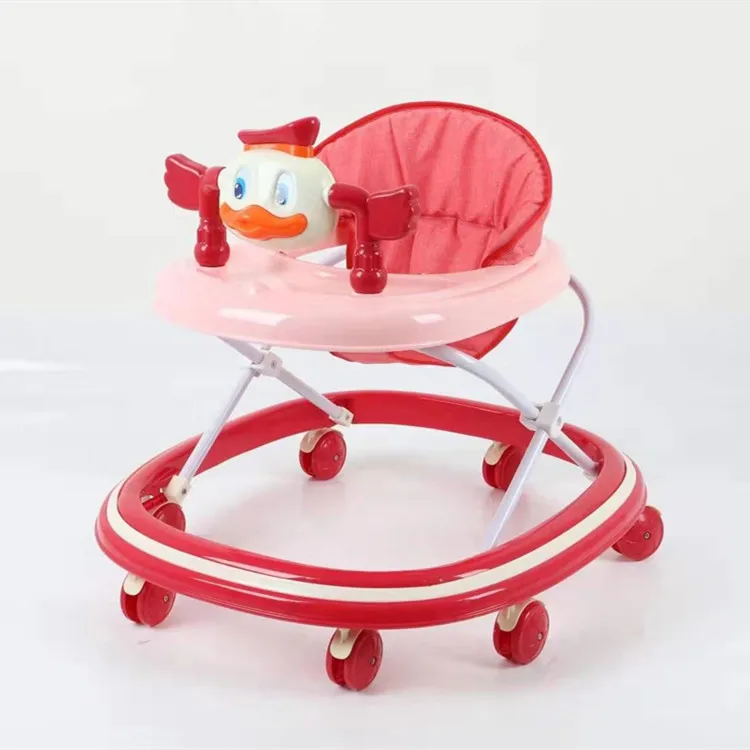 

Wholesale 8 Wheels Plastic With Music Rolling Baby Strollers new Model Comfortable Baby Walker With High Quality, Blue, red, brown