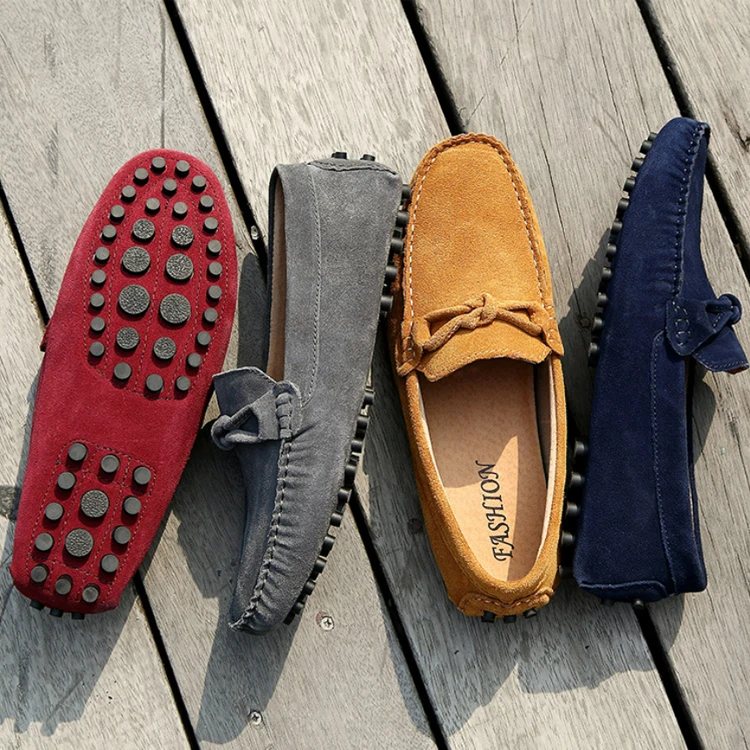 

Spring Autumn Fashion Loafers Shoes Men Classic Brand High Quality Leather Comfy Drive Boat Shoes