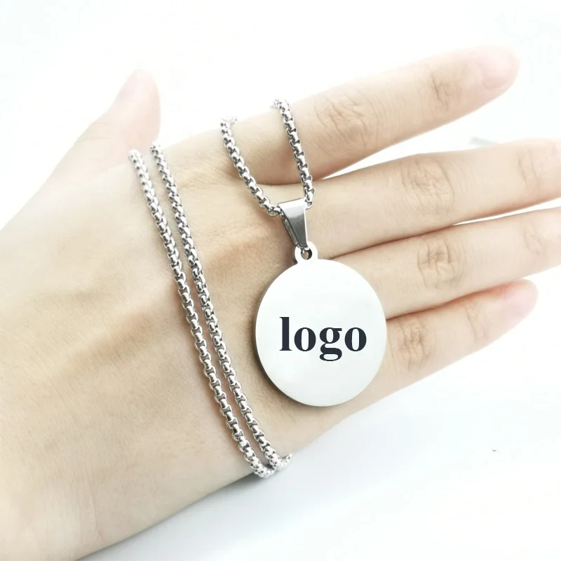 Ins fashion Shine Polished Stainless Steel Necklace Pendant Fashion Jewelry Charm Design with logo titanium steel necklace (5).jpg