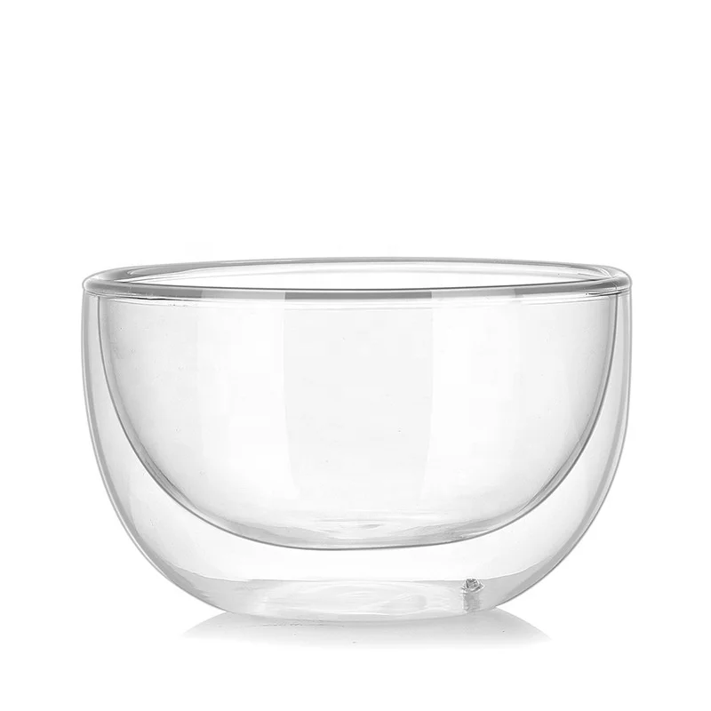 

Quality Assurance Double Wall Glass Bowl for Fruits and Salads
