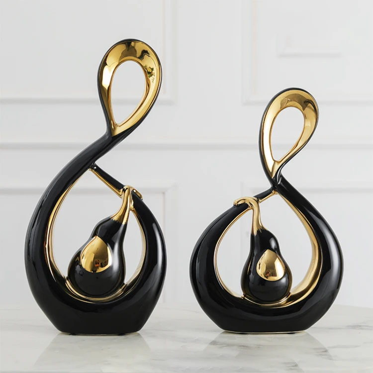

hot sale creative modern luxury tabletop ornaments party christmas home decor accessories ceramic decoration, Picture