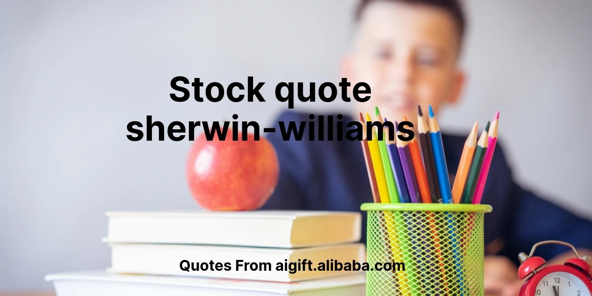 stock quote sherwin-williams