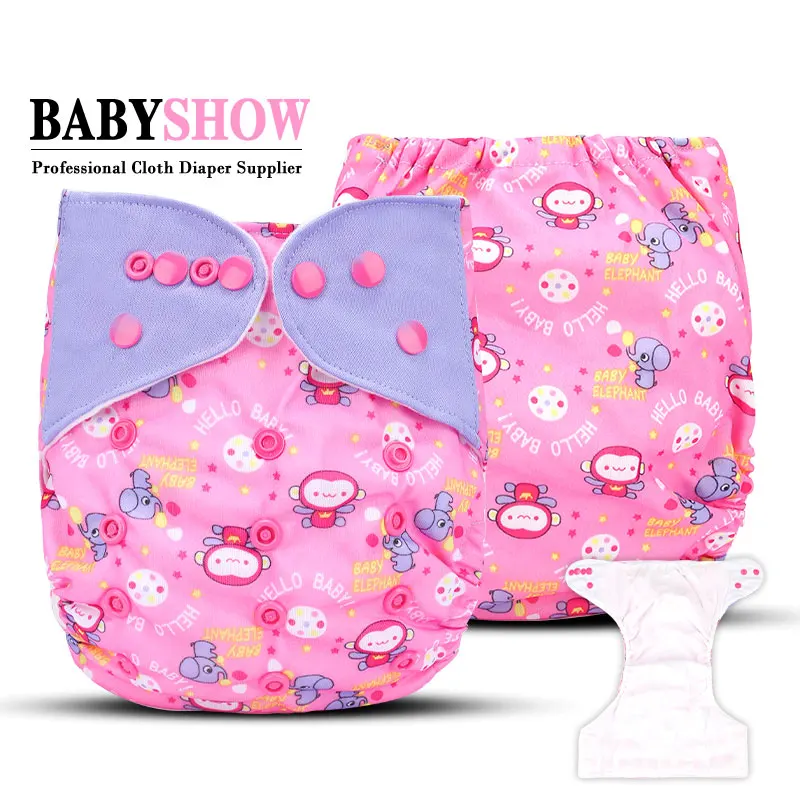 

NEW Baby cloth diaper Digital printing diapers Washable Reusable Suede Cloth Pocket Diaper Cover  Nappy Baby Products, Printed