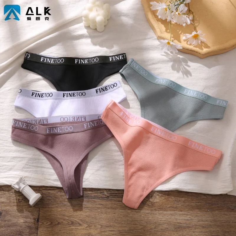 

Ailangke Wholesale Thongs for women,No Show Breathable Cotton T-Back Womens Thongs Underwear Seamless Panties for Women, 5colors