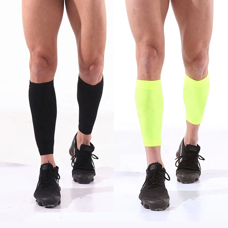 

Sports Calf Support 20-30mmHg Compression Calf Sleeve, Black & nude