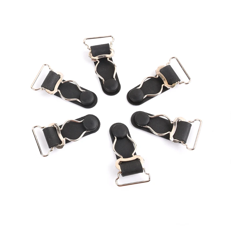 

20mm Black Garment Suspender Clip Webbing Strap Button Clip, Optional