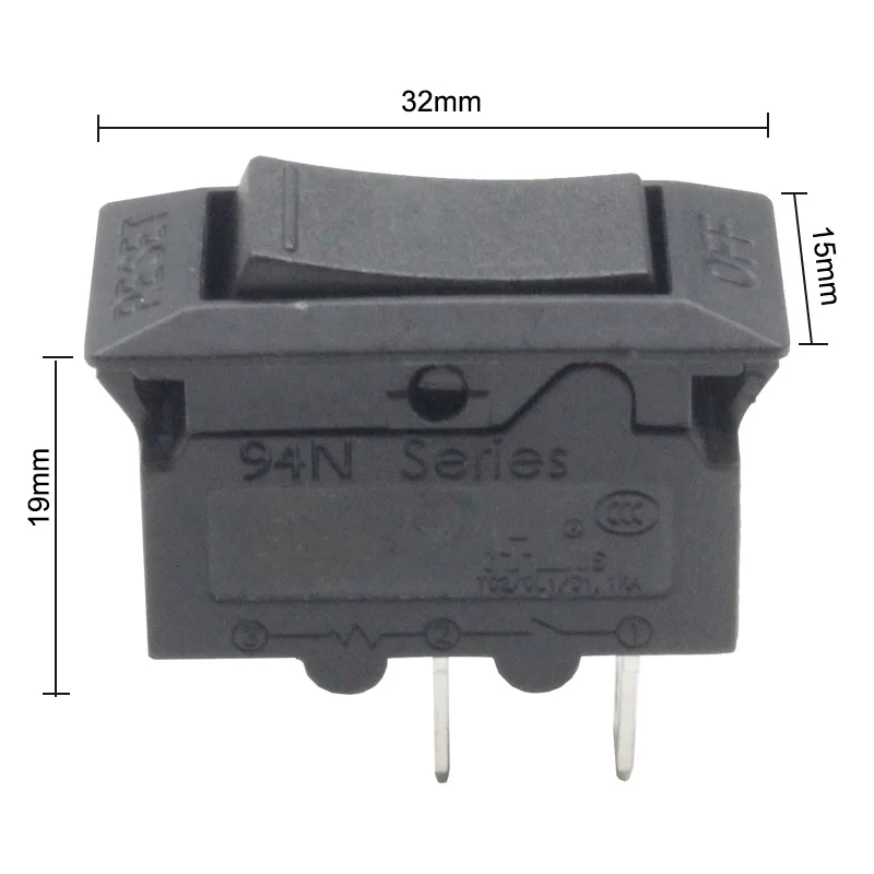Kuoyuh 94n Series 8a Thermal Overload Protector Rocker Switch For Power