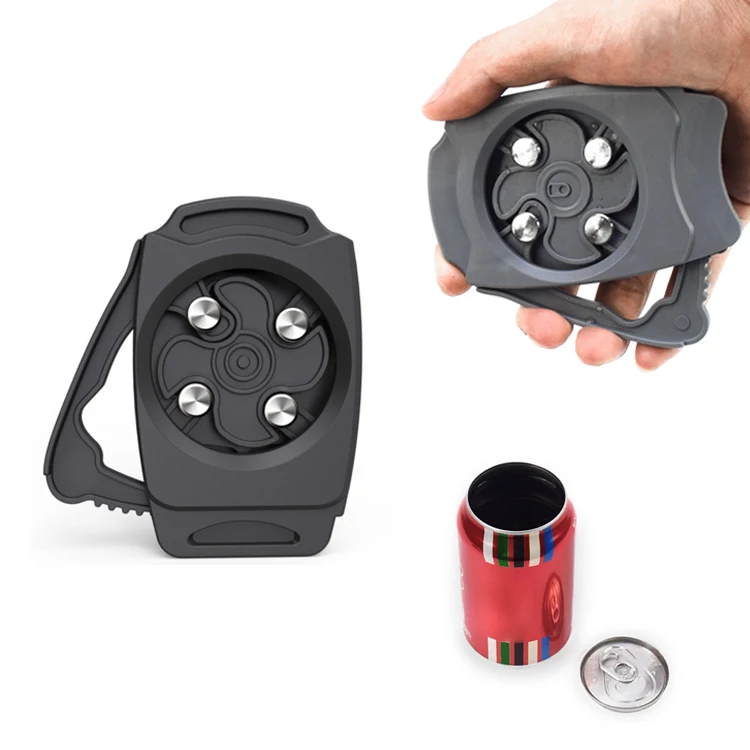 

Customized outdoor can opener,universal topless can opener,soda can opener, Black
