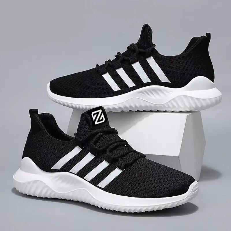 

New breathable sports running men's small white shoes fashion trend casual shoes