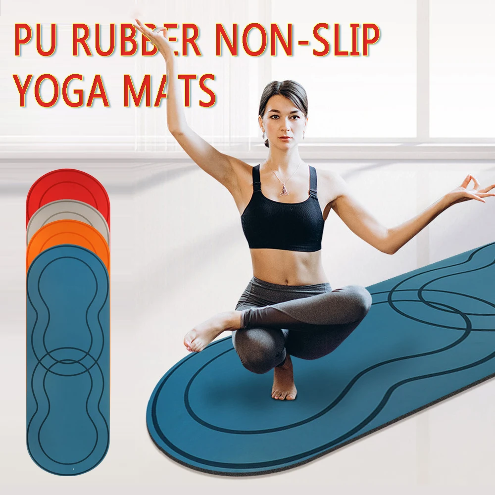 

190cm/75in Rubber Mats 68cm Widened Non Slip Odorless Free Carry Strap for Hot Yoga gym fitness Pilates exercise sport mat
