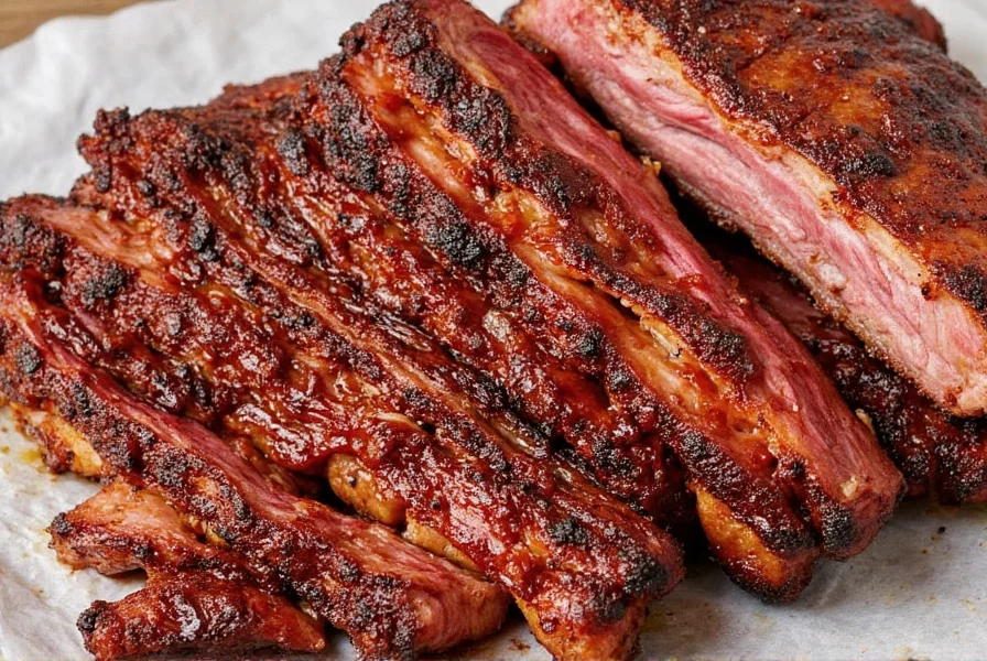 Rib rack in oven