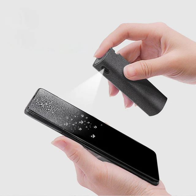 

A2418 Wholesale 2-in-1 Portable Computer Dusters Screen Clean Set Storage Mobile Phone Screen Cleaner