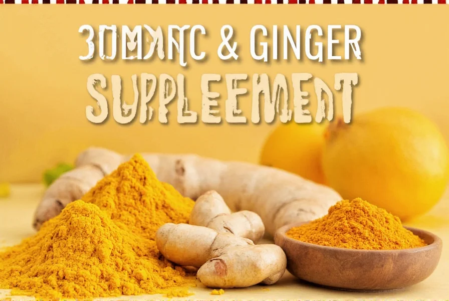 Turmeric root and supplement capsules showing curcumin content