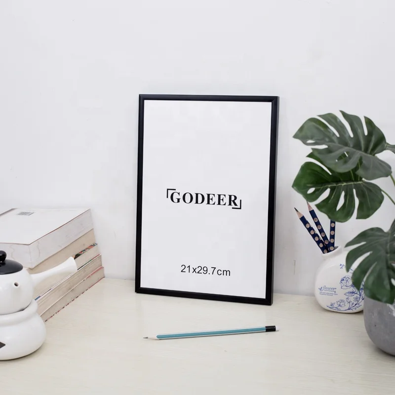 
70x100cm Extra Large Black Aluminium Metal Photo Frames 
