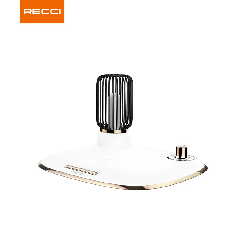 

Recci New design universal 2 in 1 ambient lamp charging portable 15W high speed smart mobile phone wireless charger