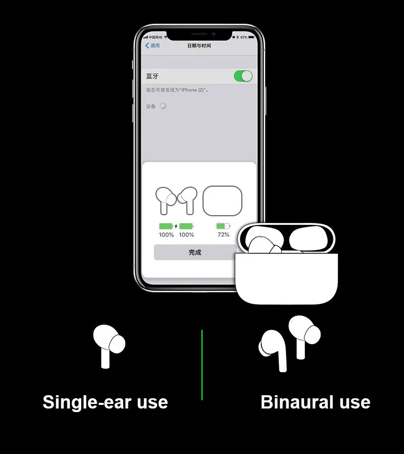 

Newest Airoha Air 3 Pro TWS Earphone 1562 1562a 1562u 1562f true Noise Cancelling transparent mode GPS in-ear, White back pink green blue yellow