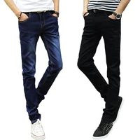 

The vogue casual men vintage jeans denim trouser Korean version of slim fit skinny jeans