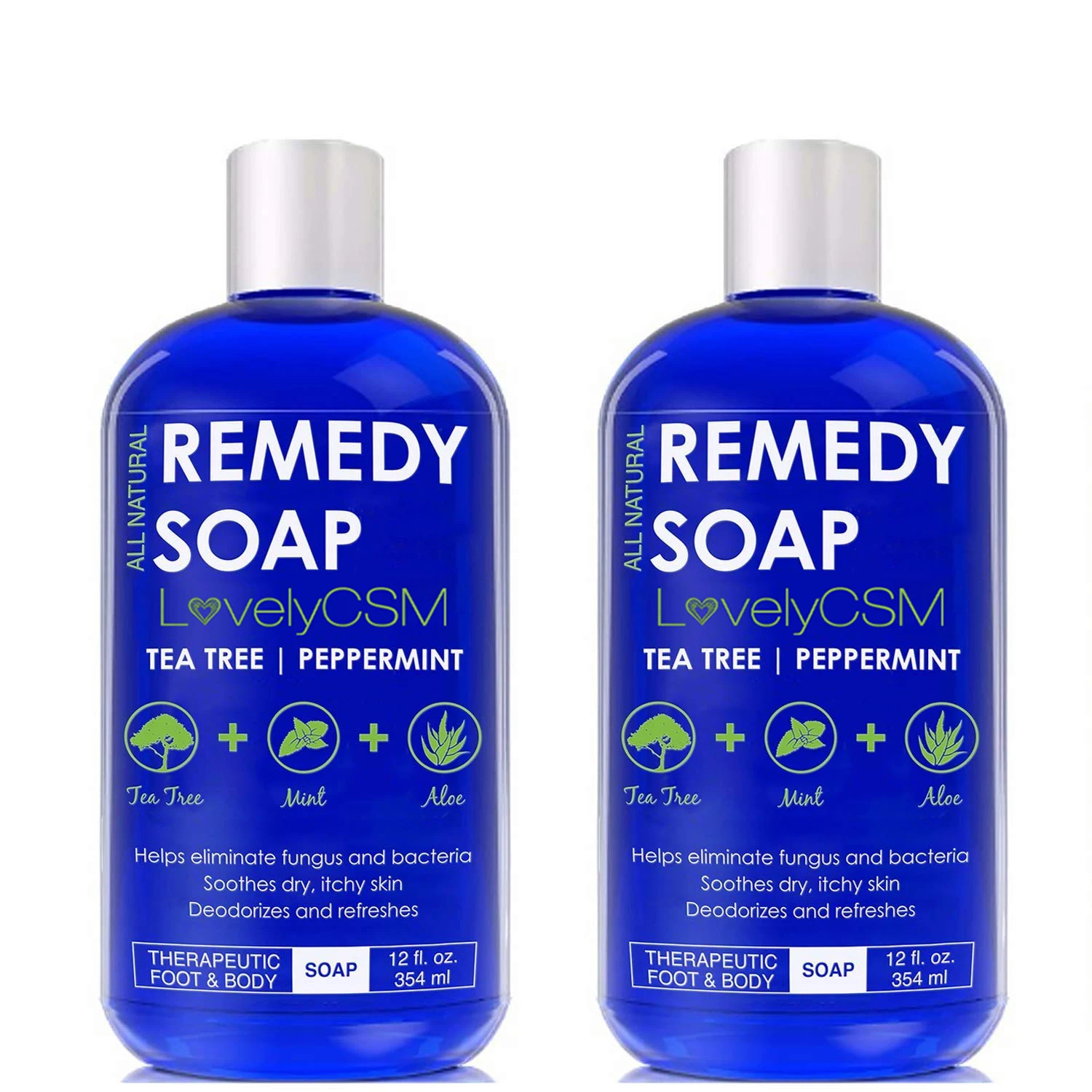 

Low MOQ Private Label Tea Tree oil Mint Aloe vera Remedy liquid soap Anti fungal feminine wash organic Shower Gel Body Wash