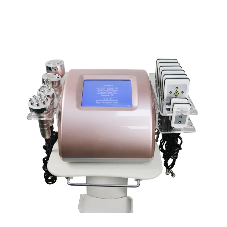 

2021 factory price hot-selling portable 6 in 1 ultrasound cavitation slimming and rf lifting skin tighten machine