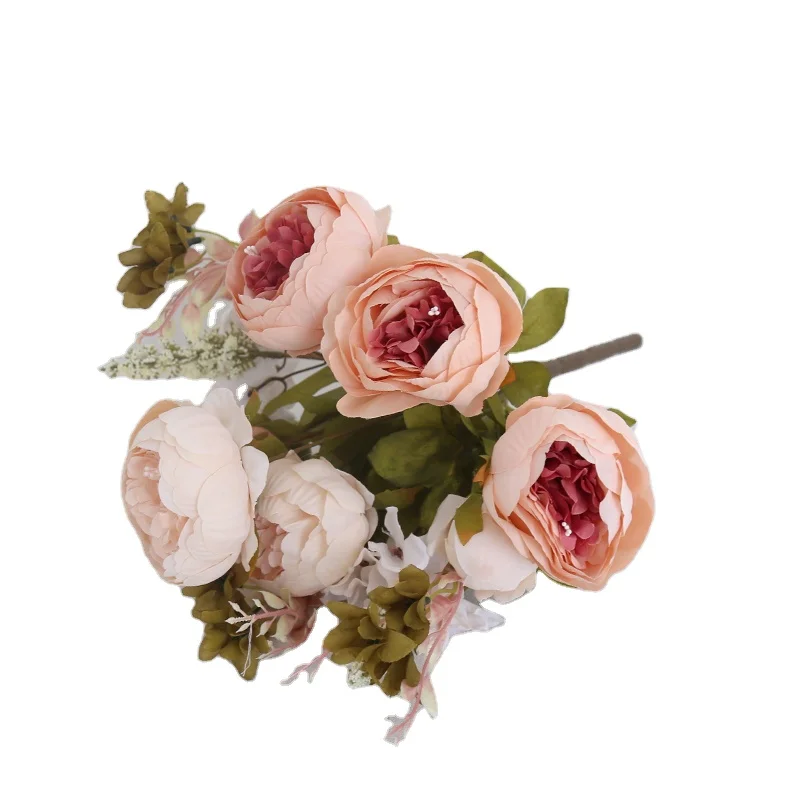 

Peony Rose Simulation Flower Silk Flower For Home Decoration Party Wedding Decoration Bouquet Newborn Photography props