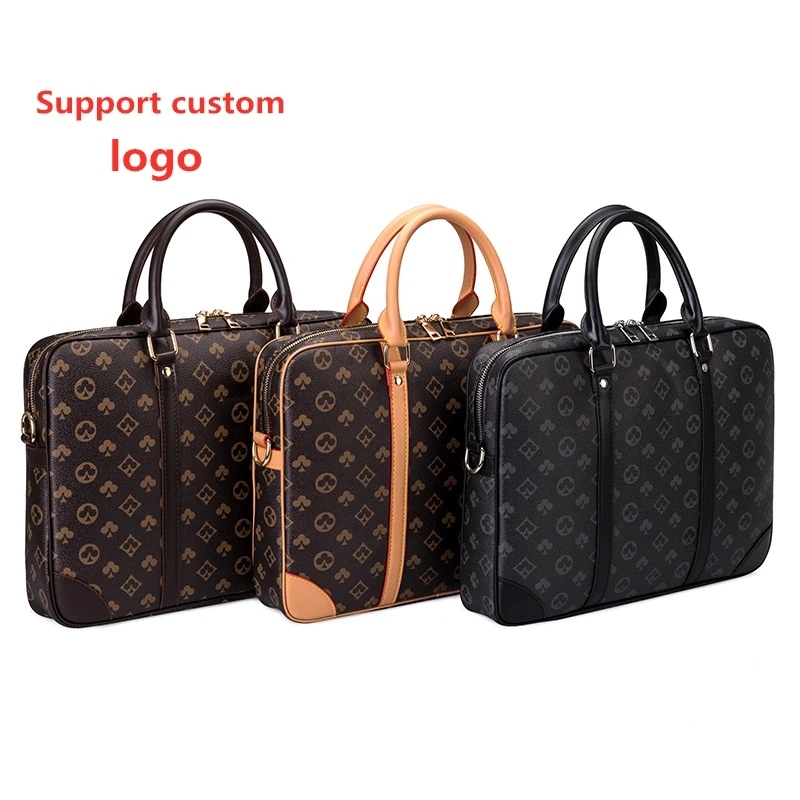 

Customized High Quality Mens Laptop Business Big Capacity Messenger Briefcase Bags One-shoulder Crossbody Bag, Black,brown,khaki