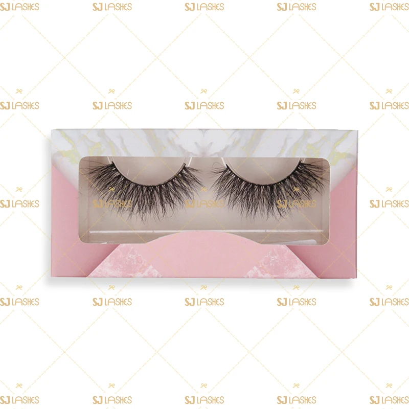 

Human Hair Lashes Packaging Box with Customer Logo