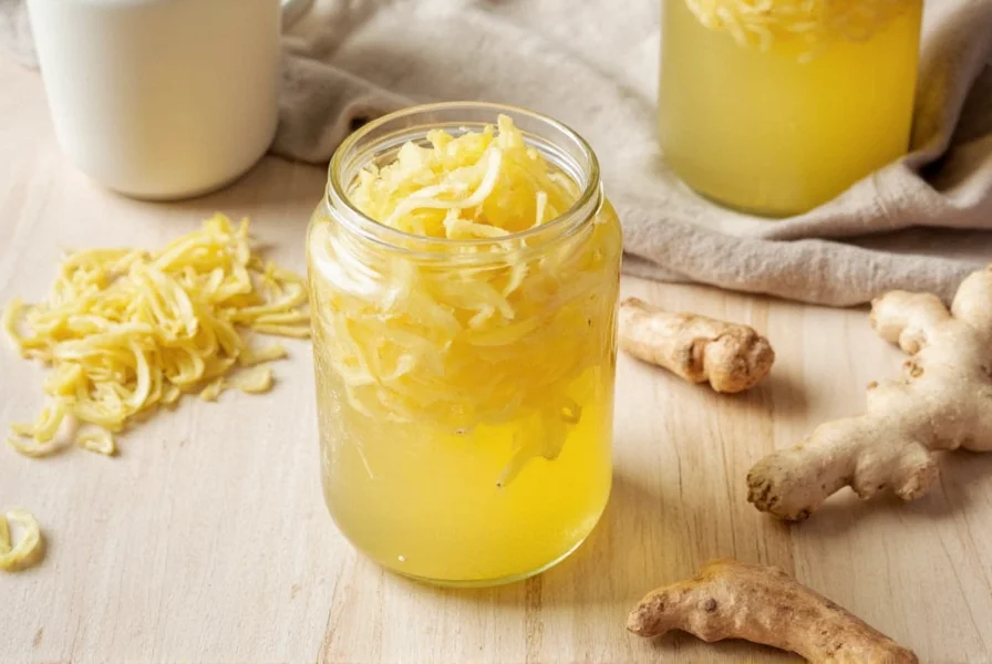 making fermented ginger