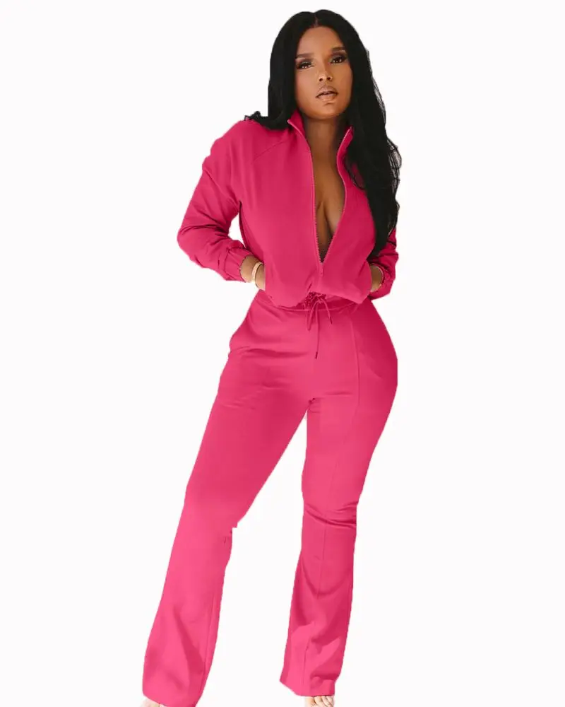 

2020 Hot leisure sports wonens two piece sets Jogging Tracksuit