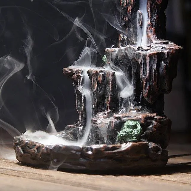 10 Cones Mountains River Waterfall Incense Burner Fountain Backflow Aroma Smoke Censer Holder Office Home Unique Crafts Buy Incense Incense Burners Home Garden Cheap Incense Incense Burners Product On Alibaba Com