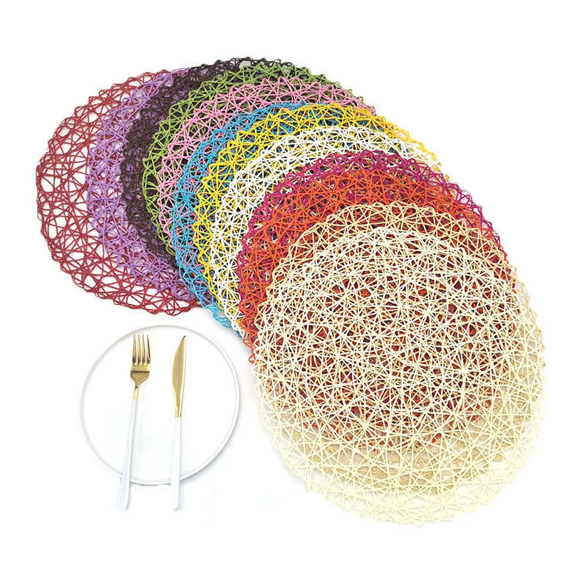 

Hot sale paper placemat eco-friendly kids placemat woven paper placemat for table