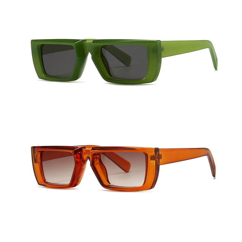 

Custom luxury Designer Unisex sun glasses lentes de sol Rectangle Vintage Shades Thick square sunglasses 2023