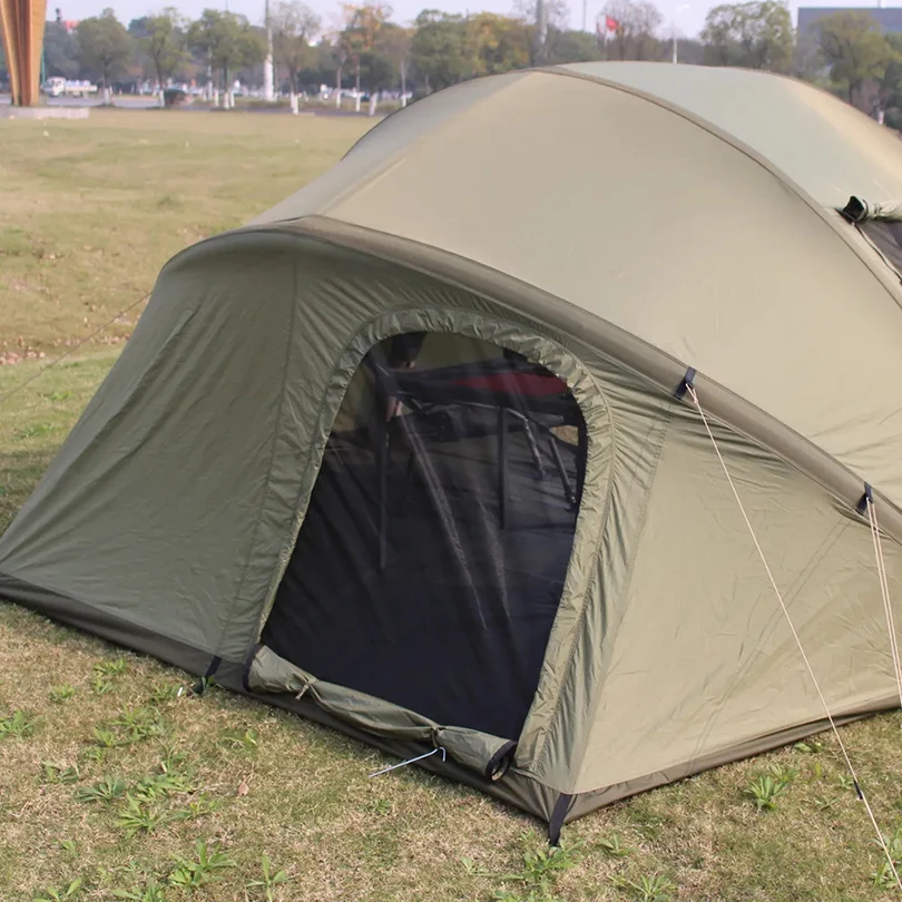 

Customized Canvas Oxford Fabric Single Layers Pop Up ice Fishing Tent Carp All Season Bivvy Fishing Cube Tent for Winter Fishing