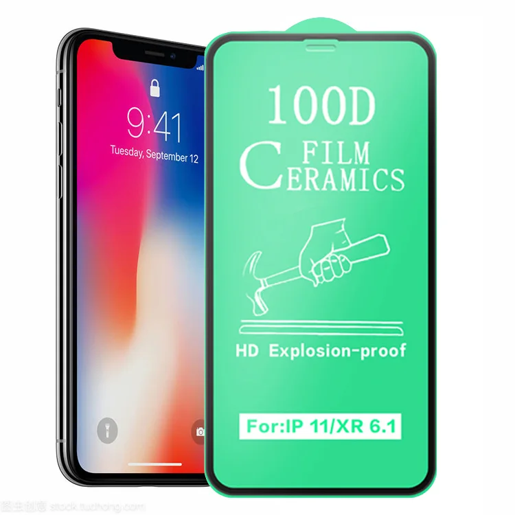 

2.5D full cover anti shock flexible nano ceramic screen protector HD clear film for iphonex/xs/11 pro,xr/11,xs max/11 pro max