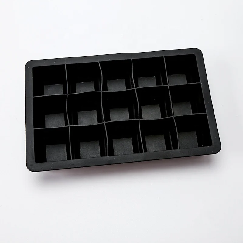 

Easy Release Silicone Mold for Baking Ice Cube Tray Mold for Whiskey for Cocktail, Chocolate, Black