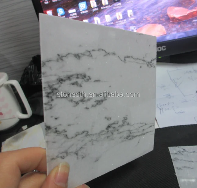 Natural 2mm Interior Ultra Thin Smooth Flexible Stone Marble Veneer