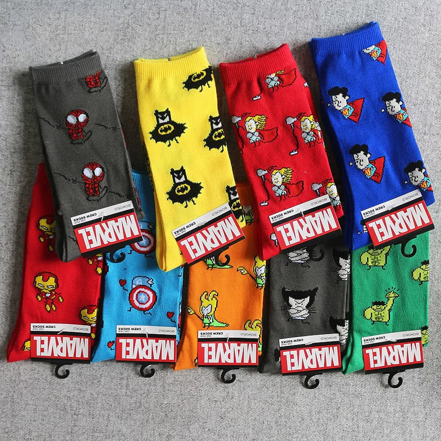 

Wholesale crazy Funny Socks Cotton Men Cartoon Crew Socks Novelty Cartoon Happy Skateboard Socks