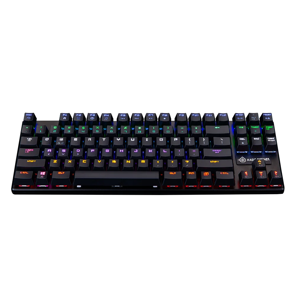

Free sample 87 keys wired mechanical keyboard backlit mechanical keyboard for gaming, Black