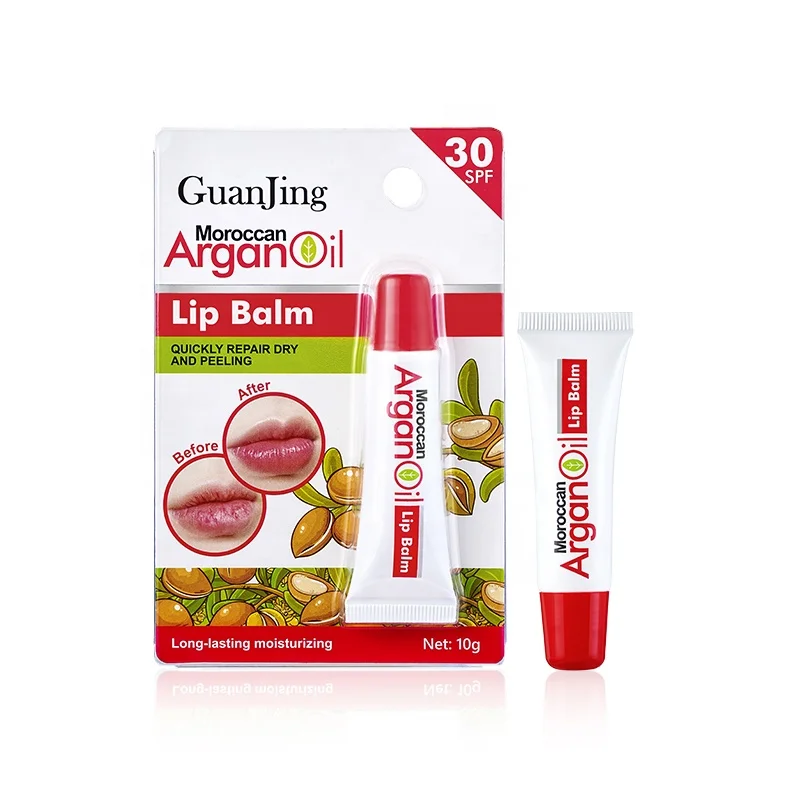 

Guanjing Brighten Lip Color Peeling Quickly Repair Vitamin E Lip Balm Argan Oil Long Lasting Moisturizing Lip Balm