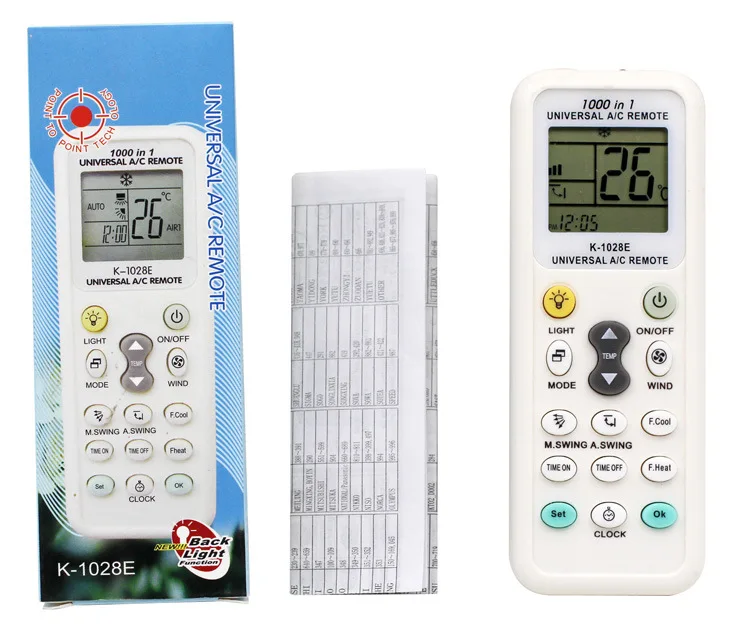 

Universal K-1028E Low Power Consumption K-1028E Air Condition Remote LCD A/C Remote Control Controller GDeals