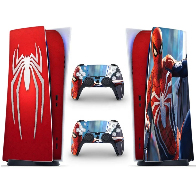 

DIY Vinyl Skin Stickers for PS5 Full Body Fire Color and PS5 Controller Sticker For PS5 Digital Console, Multicolor and customized