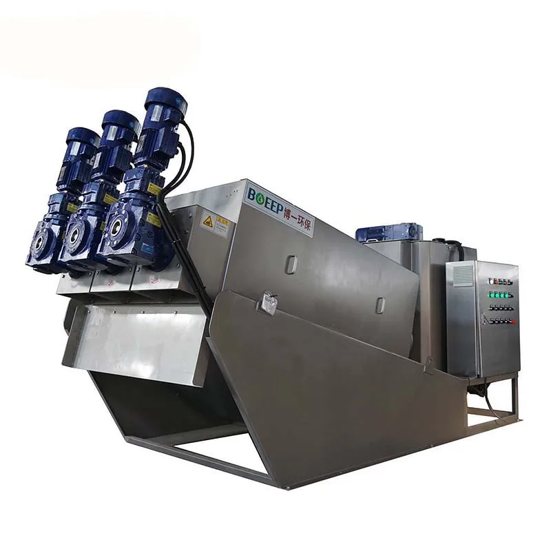 
high japanese quality volute type stacked screw snail press filter sludge dewatering machine for mechanical wastewater treatment 