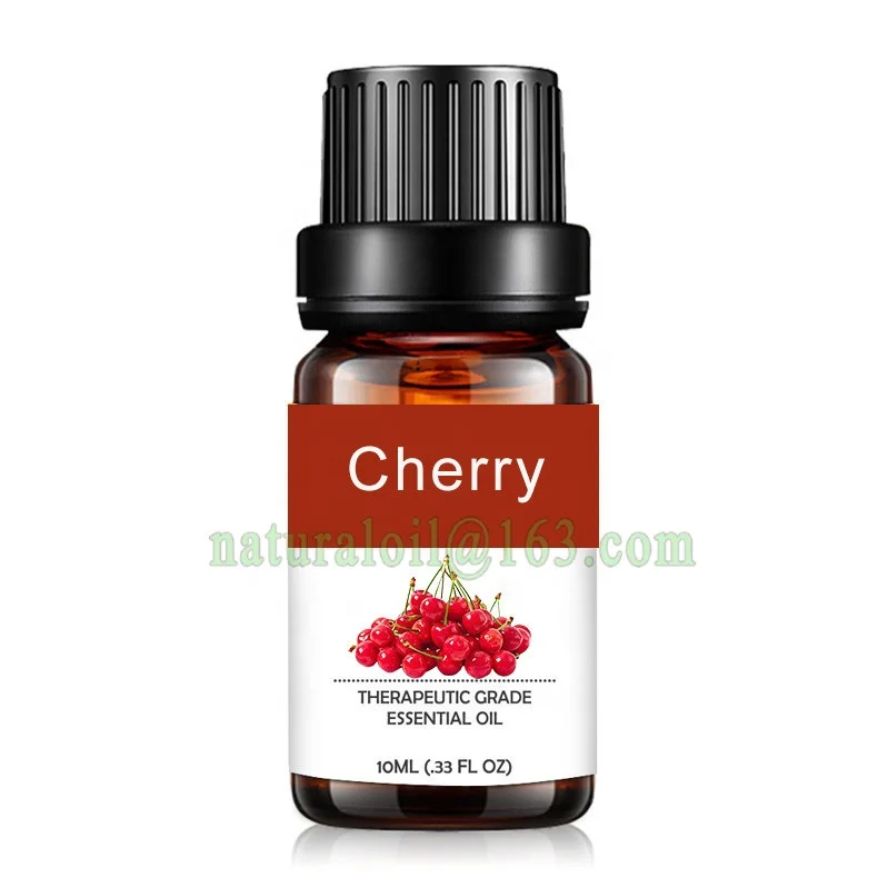 

Pure Natural Aromatherapy Diffusers Cherry essential oil Fruit Fragrance Cherry Oil for skin care candle Soap Making, Light yellow