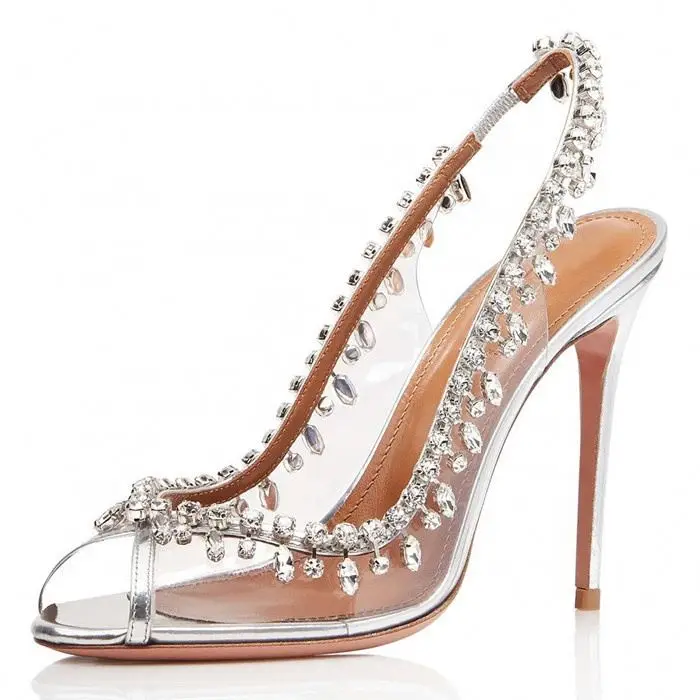 

Diamond Sandal High heels Sexy High Heels Transparent Sandals High Heels