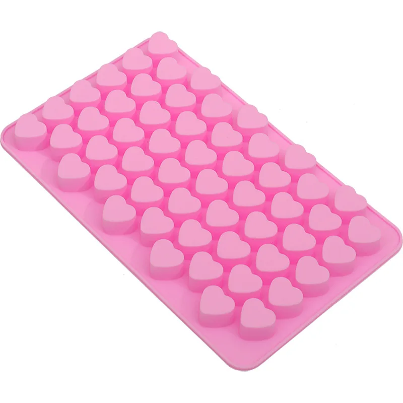 

Eco Friendly Food Grade Silicone DIY Love Chocolate 55 Heart Chocolate Cake Mould