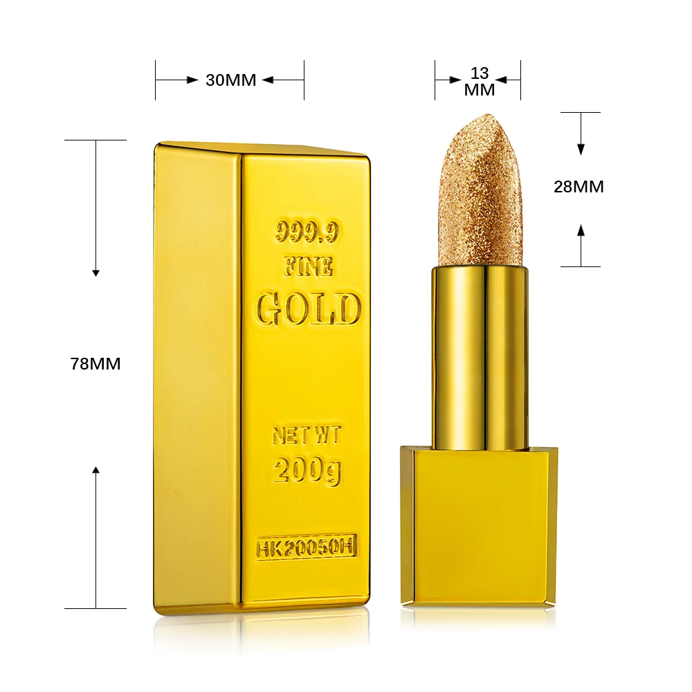 

Flowing gold genuine matte 6 color lipsticks are exquisite and beautiful the best gift for girls hot sale