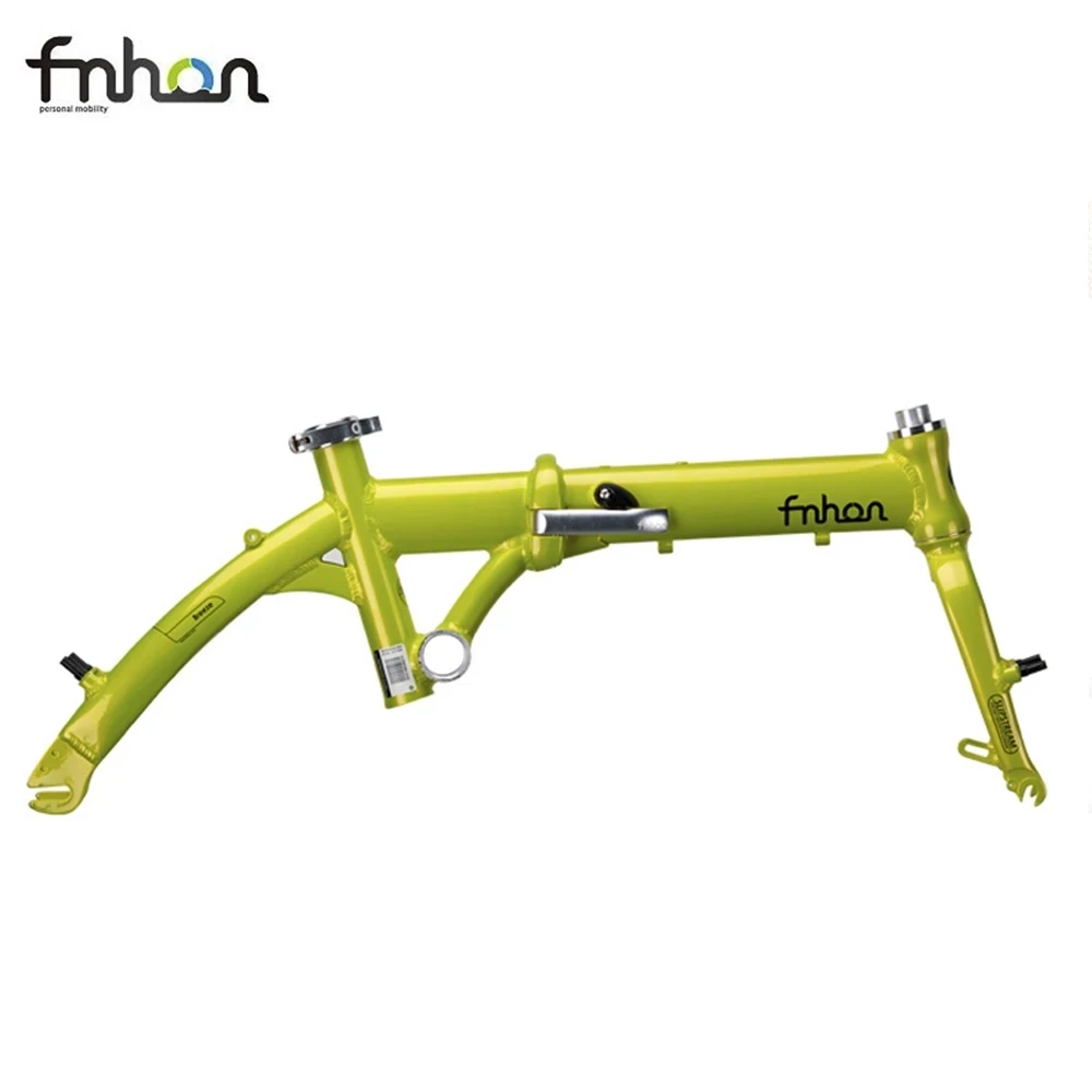 

Fnhon Breeze Alloy 6061 Folding Bike Frame Fork 14" 412 16" 305 V Brake Kids Frameset With Handlepost 3Speed Bicycle Parts