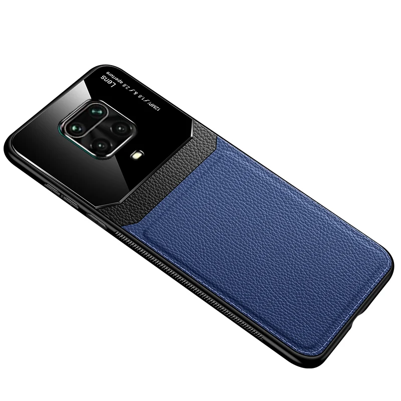 

shockproof absorption PC Vintage texture leather Back Cover Mobile Cell Phones Case for redmi note 9 s case, Multi colors
