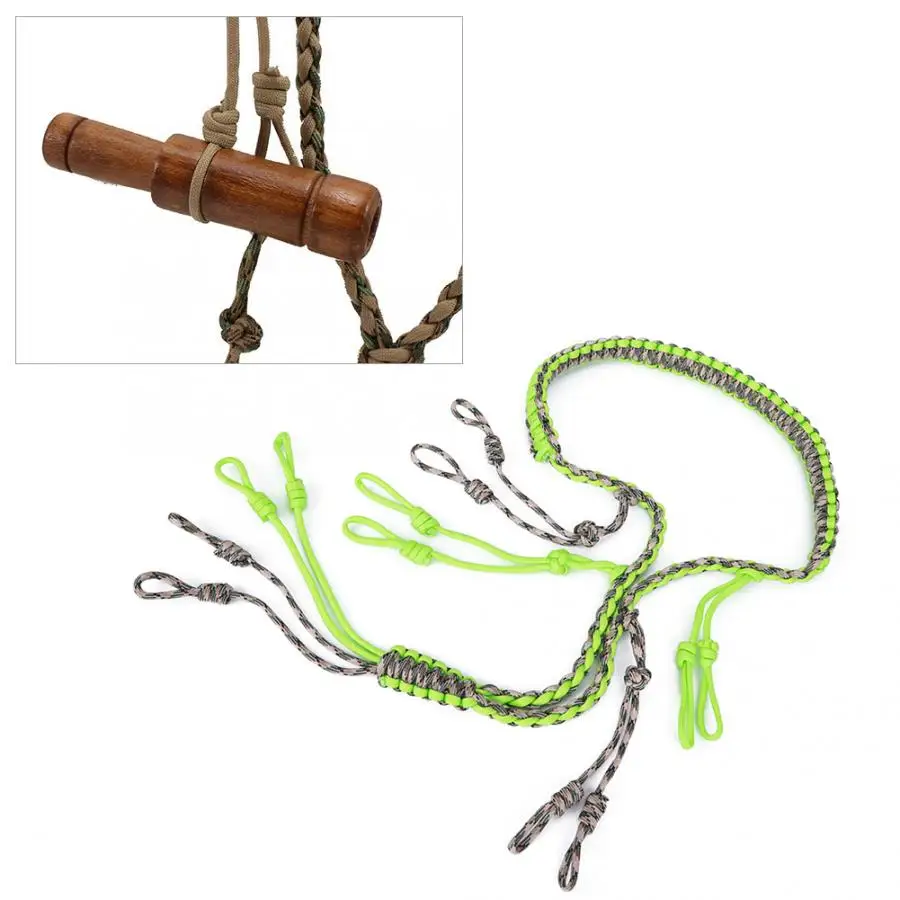 Hunting Lanyard 12 Adjustable Loops Duck Call Sling Decoys Rope Lanyard