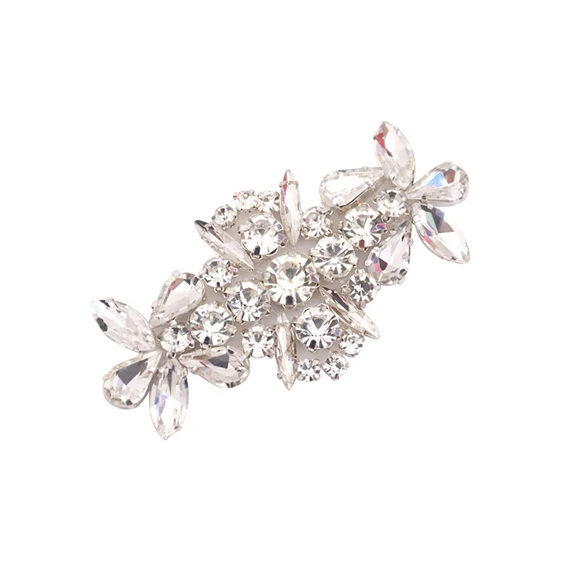 

Shiny glass small custom rhinestone applique for shoes/bags/clothing, Clear